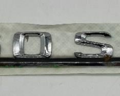 Mercedes Benz rear trunk classification badge