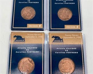 Carolina Panthers 1998 season opener Ericsson commemorative coins