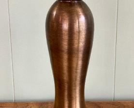 Art Nouveau brass lamp