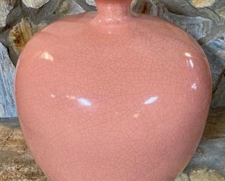 Vintage Jaru faux crazed large round vase