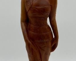 Vintage Asian wooden lady