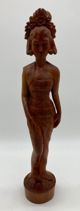 Vintage Asian wooden lady