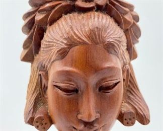 Vintage Asian wooden lady