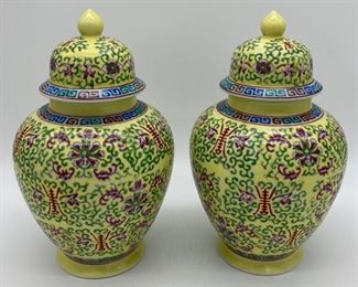 Vintage Japanese Temple jars (2 available)