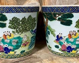 Vintage Japanese planters (2 available)