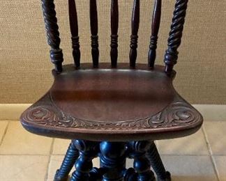 Antique claw foot chair