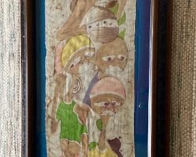 Signed Chauqui African art panel