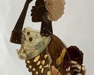 Vintage Sabila butterfly wing collage