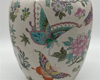 Vintage Asian Butterfly vase