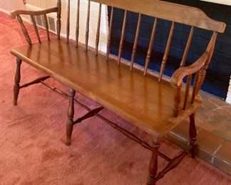 Vintage wooden bench ~55"