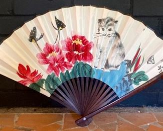 Vintage Asian hand fan