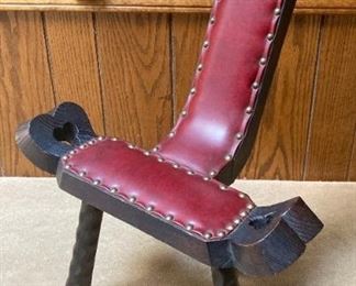 Vintage birthing chair