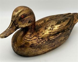 Gold decoy duck