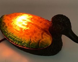Mallard duck lamp