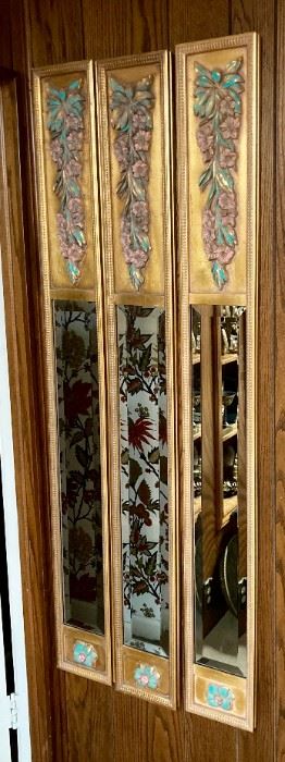 Vintage decorative mirror wall panels
