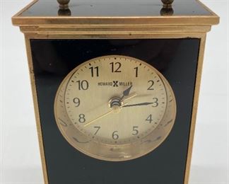 Howard Miller black and gold clock