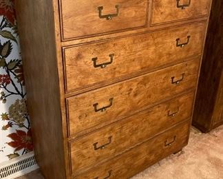 Henredon campaign chest of drawers