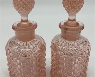 Glass bottles with stoppers