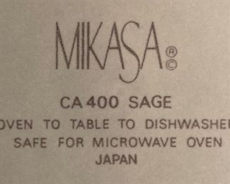 Mikasa sage service plates