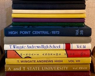 High Point Central, Andrews High School, A&T State University yearbooks