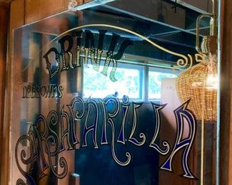 DeBrown's Sarsaparilla bar mirror