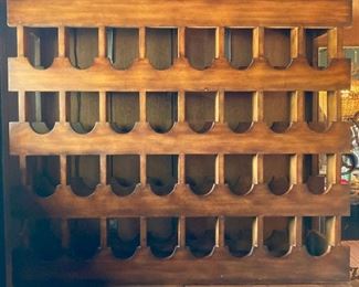 Large wooden wine rack