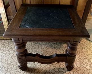 Vintage Thomasville slate top table