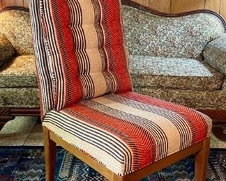 Vintage Founders Furniture striped chair