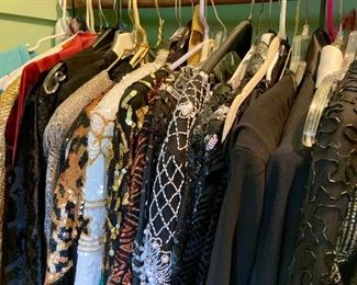Vintage name brand clothing including Nike, Ralph Lauren, Yves Saint Laurent, Christian Dior, Yasaman, Milady, Fashion Park and more!