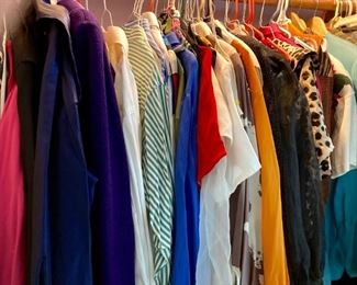 Vintage name brand clothing including Nike, Ralph Lauren, Yves Saint Laurent, Christian Dior, Yasaman, Milady, Fashion Park and more!