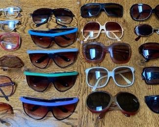 Vintage glasses and sunglasses