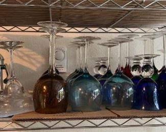 G030 Juicer Shaker Balloon blue wine glasses and lots more