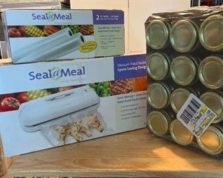 G031 Seal A Meal and 12 Mason Jars