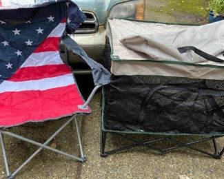 G044 Camp Chairs and Bed For Your Furry Friend