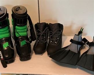 G051 Raichle Downhill and Rossignol Country Ski Boots