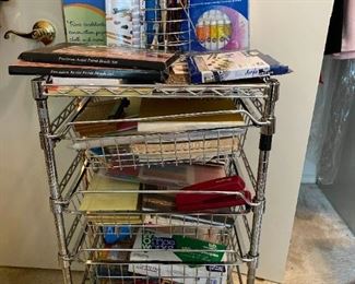 Gb104 Rolling Metal Cart Art Supplies