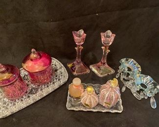 H031 Murano Glass Perfume Bottles