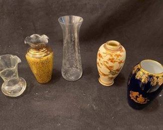 H037 Limoge Bud Vase And Others