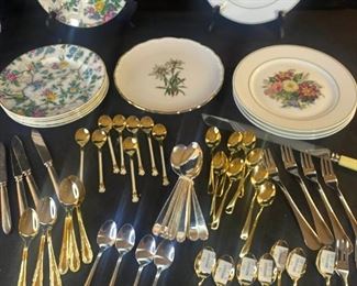 Lr077 Dessert Plates Dessert Spoons