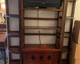 MB013 Bookcases and an Electric Fireplace