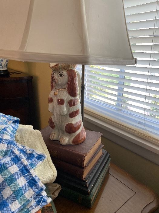 Staffordshire dog lamp