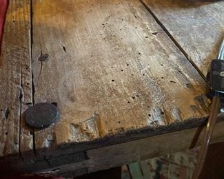 Vintage cypress sofa table