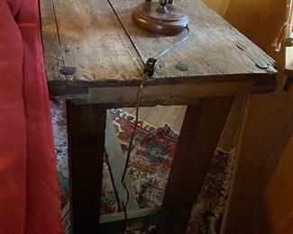 Vintage cypress sofa table