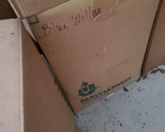 Blue Willow...we have a lot of boxes to unpack!