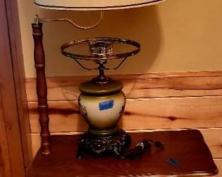 Magazine lamp table