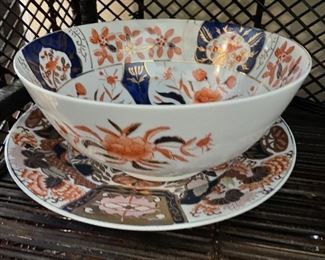 Imari Bowl and underplate