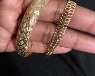 14kt Gold Bangles. Check back for more jewelry