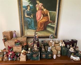 Various figurines.