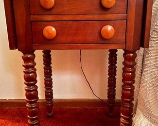 $300 each/Available for pre-sale!!! 2 Drop leaf side table with drawers. Part of a 5-piece, full sized bed set. Made by Davis Cabinet Company/Nashville. 

Call/Text to 615-854-8535 if interested. 