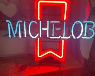 Working vintage Michelob bar sign 